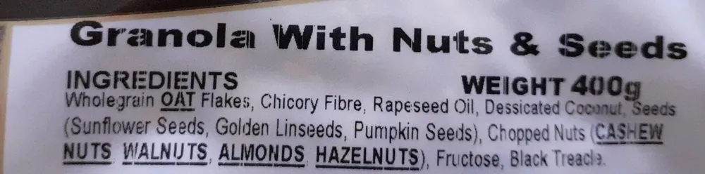 Granola with nuts&seeds
