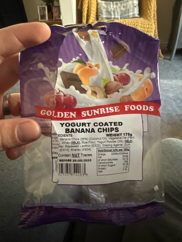 Yogurt Coated Banana Chips