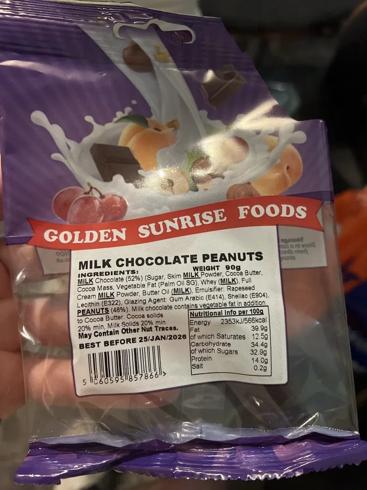 Milk Chocolate Peanuts