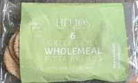 Wholemeal pitta breads