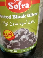 Pitted black olives