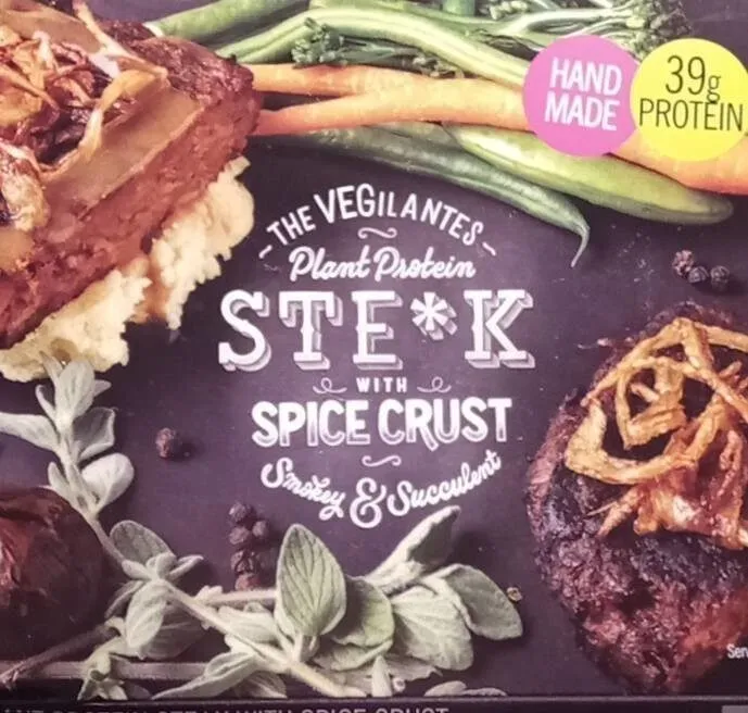 Plant Protein Steak with Spice Crust