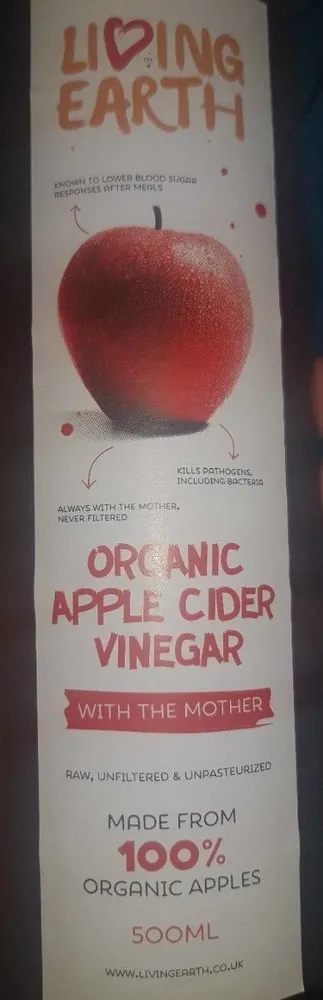 Organic apple cider vinegar