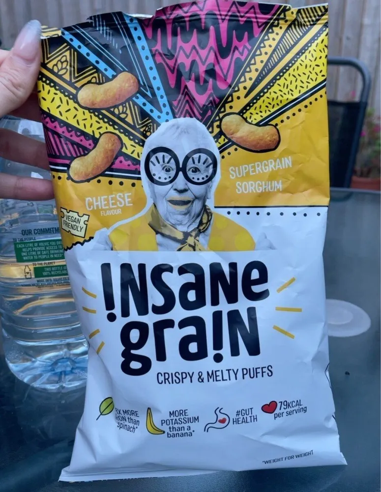 Insane Grain baked knobbly sticks, cheese flavour