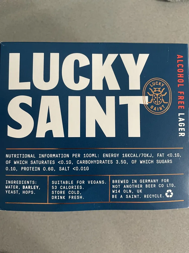 Lucky Saint Alcohol Free Lager