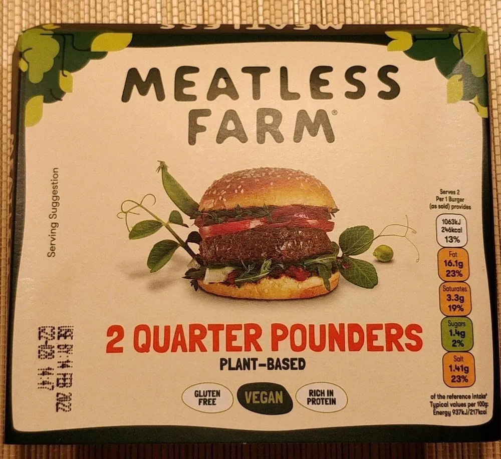 Meat free burger