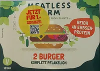 Pflanzliche Burger auf Basis von Erbsenprotein