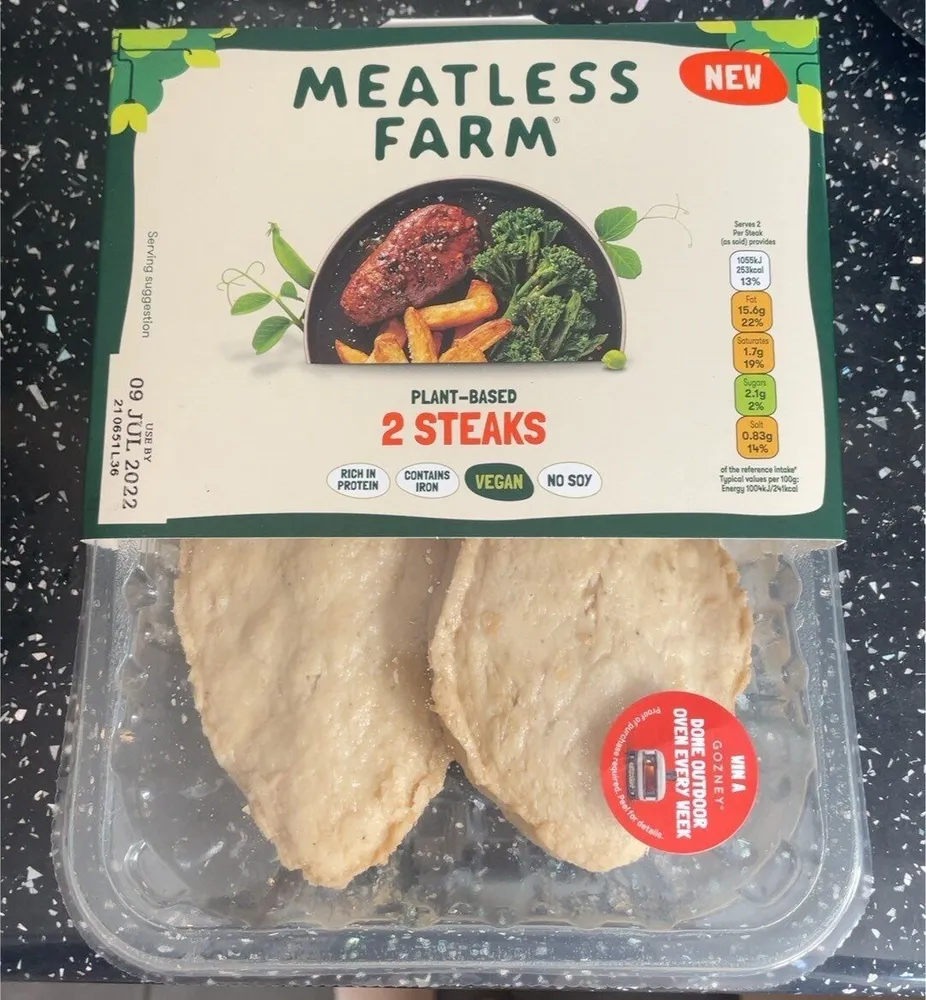 Meatless farm steaks