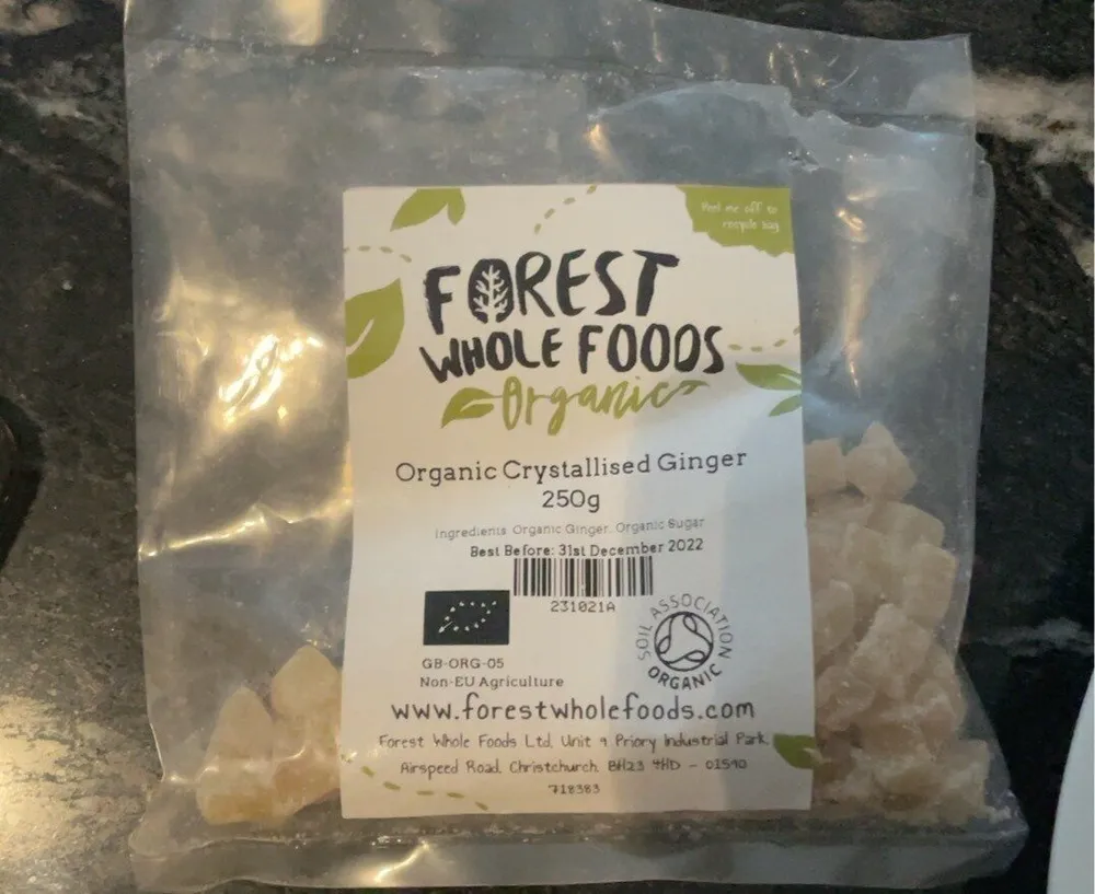 Organic Crystallised ginger