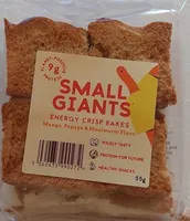 Small Giants Energy Crisp Bakes Mango Papaya Mealworm Flour