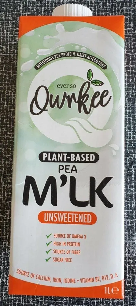 Plant based pea m'lk