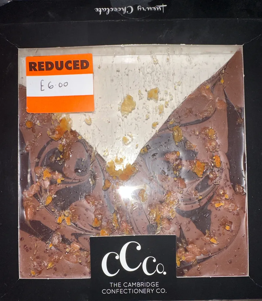 salted caramel swirl chocolate tile