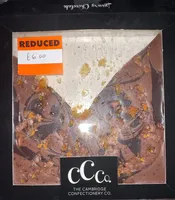 salted caramel swirl chocolate tile