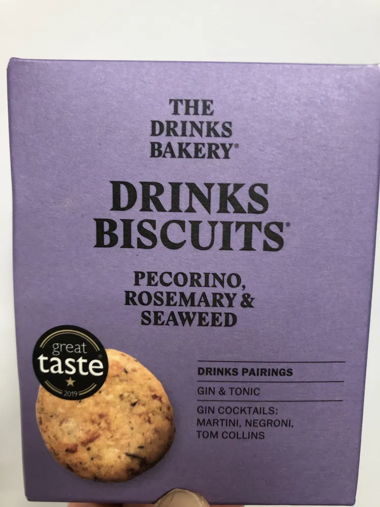 Drinks Biscuits Pecorino, Rosemary and Seaweed