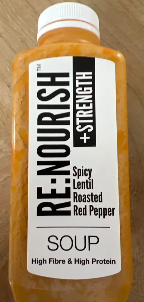 Spicy Lentil Roasted Red Pepper Soup