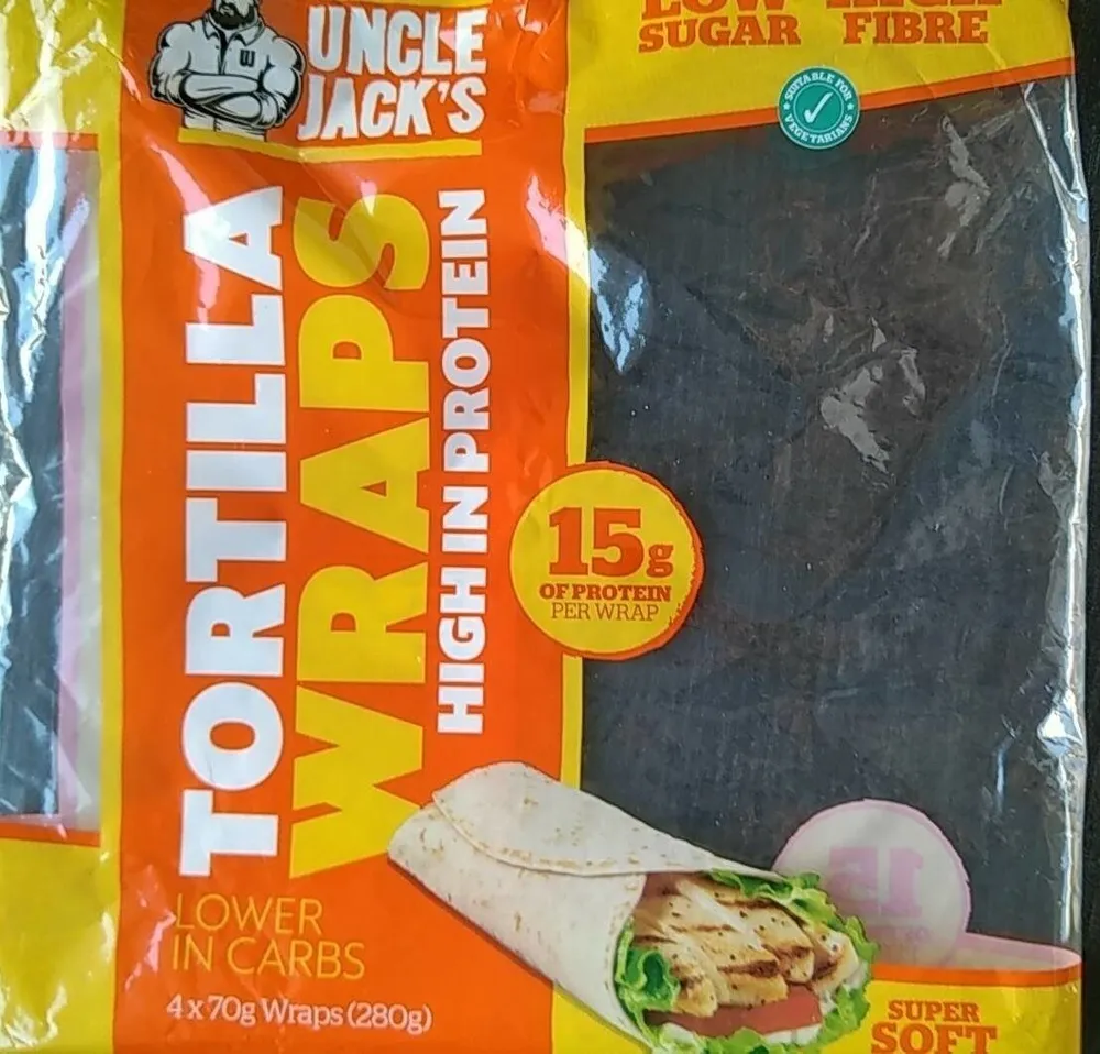 Tortilla wraps high in protein