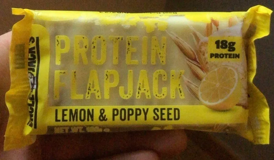 Lemon and poppy seed flapjack