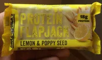 Lemon and poppy seed flapjack