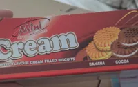 Assorted flavour cream filled biscuits