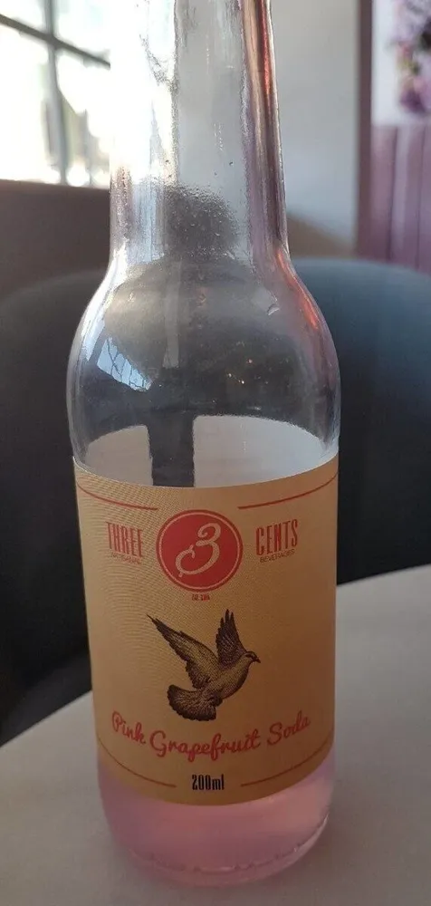 3 cents Pink Grapefruit Soda