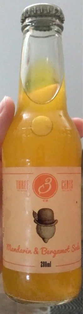 3 cents Mandarin en bergamot soda