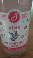 Pink grapefruit soda