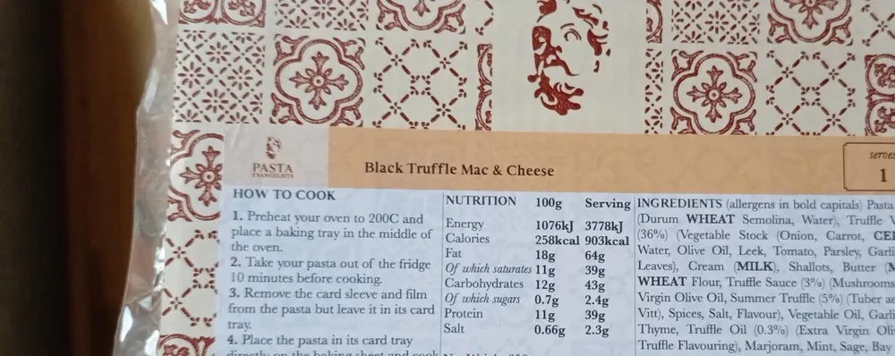 Pasta Evangelists Truffle Mac & Cheese