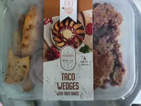 Taco Wedges with Taco Sauce