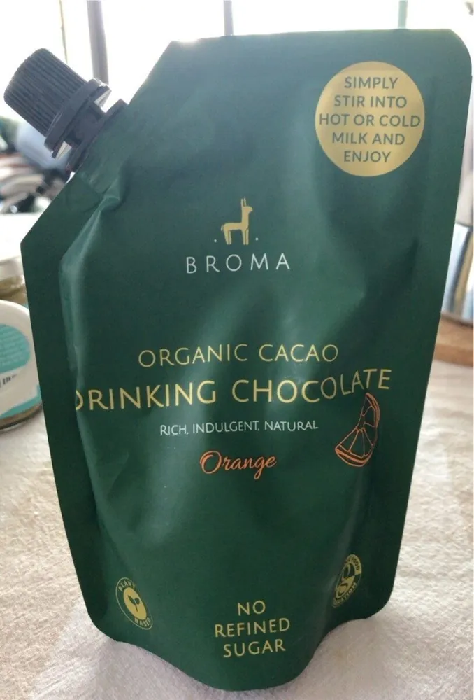 Drinking chocolate, Organic Cacao, Orange