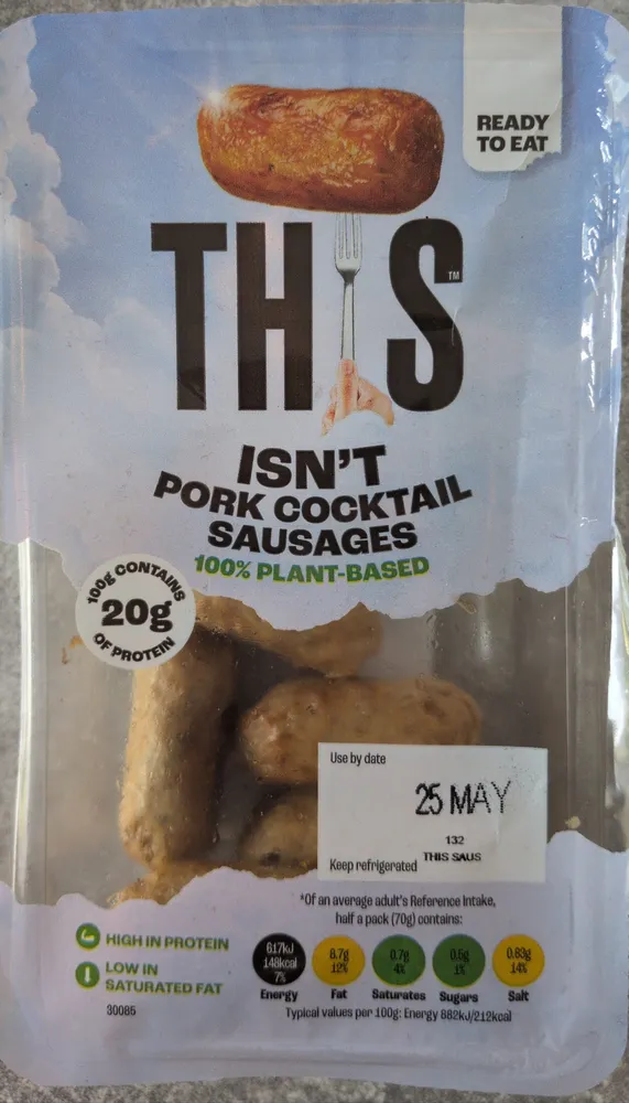 Isn't pork cocktail sausages
