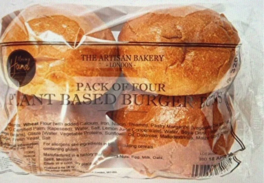 Plant based burger buns