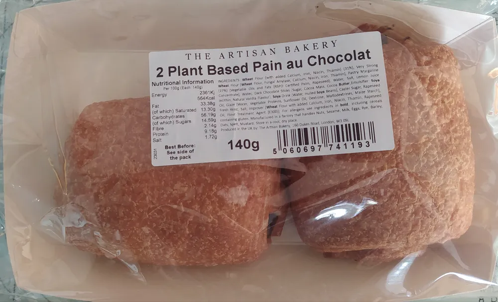 2 Plant Based Pain au Chocolat