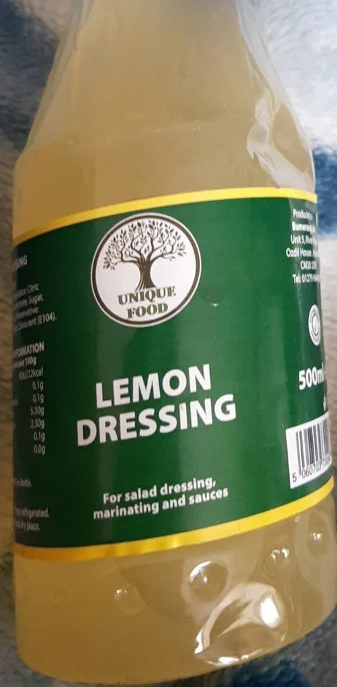 Lemon dressing