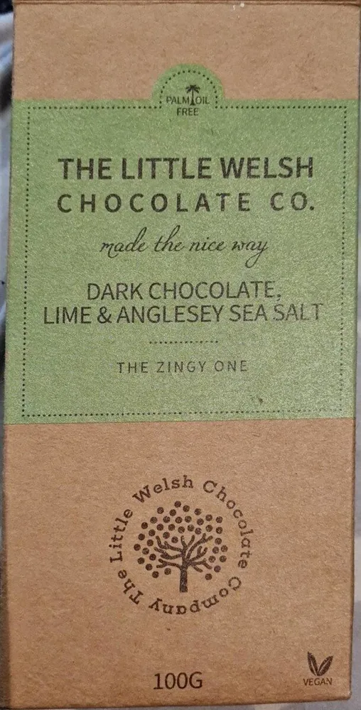 Dark chocolate lime and Anglesey salt