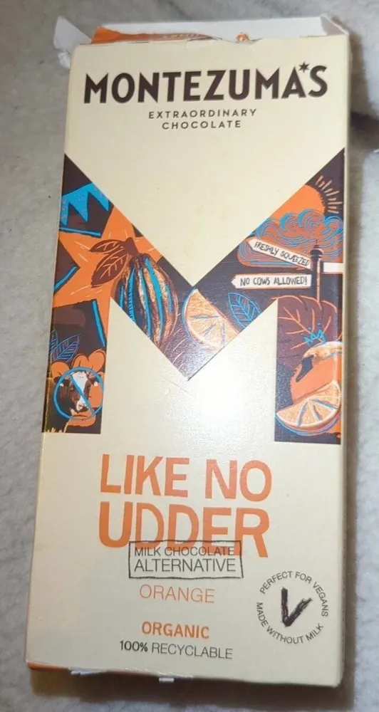 Like No Udder Milk Chocolate Alternative Orange