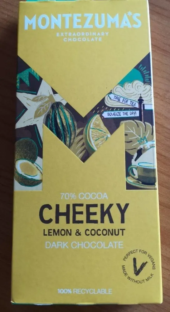 Cheeky Lemon and Coconut dark chocolate