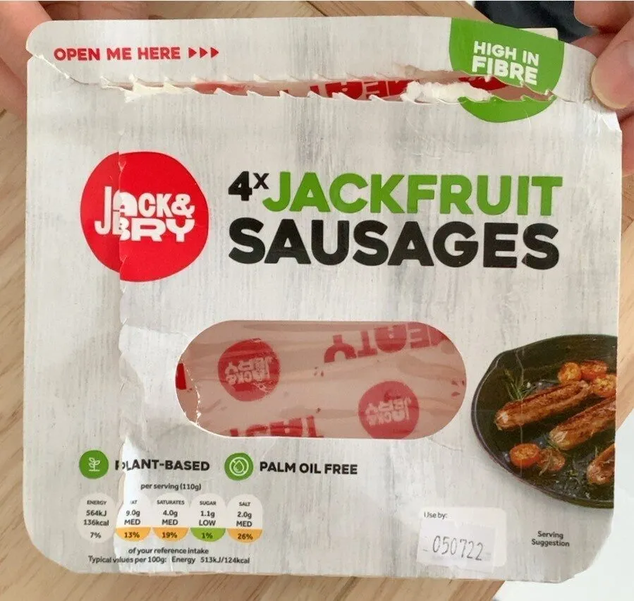 4x Jackfruit Sausages