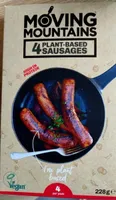 4 plant based sausages