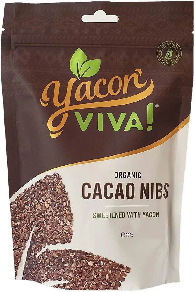Organic Cacao Nibs Sweetened with Yacon