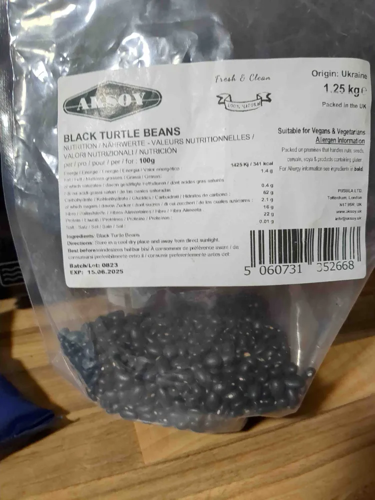 Dry Black turtle beans