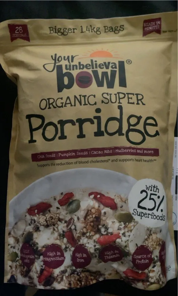 Organic porridge