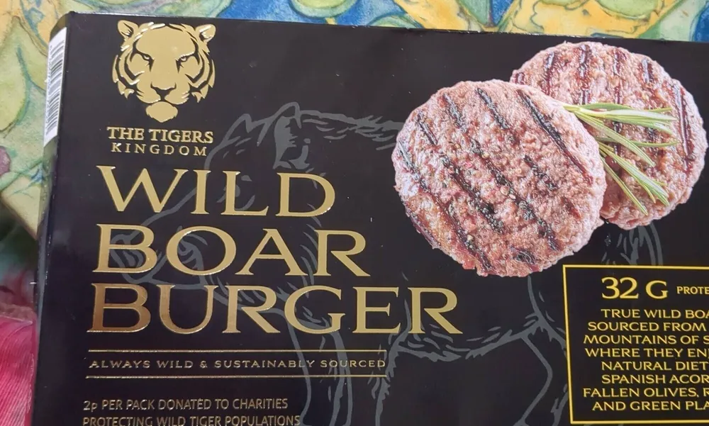 Wild boar burgers