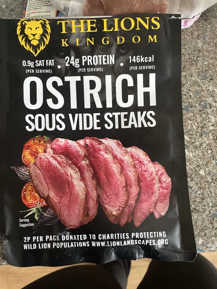 Ostrich steak
