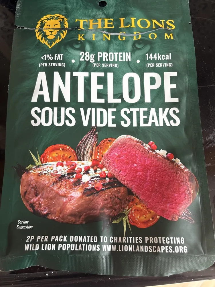 Antelope sous Vide steaks