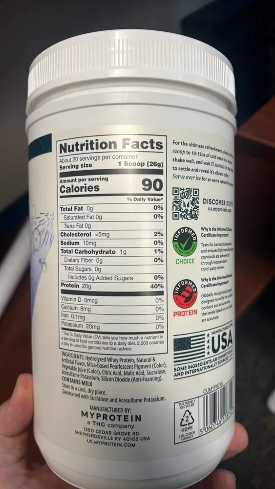 my protein clear whey isolate rocket pop