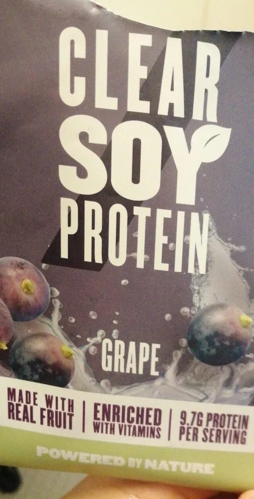 Clear soy protein
