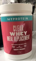 Clear whey meal replacement