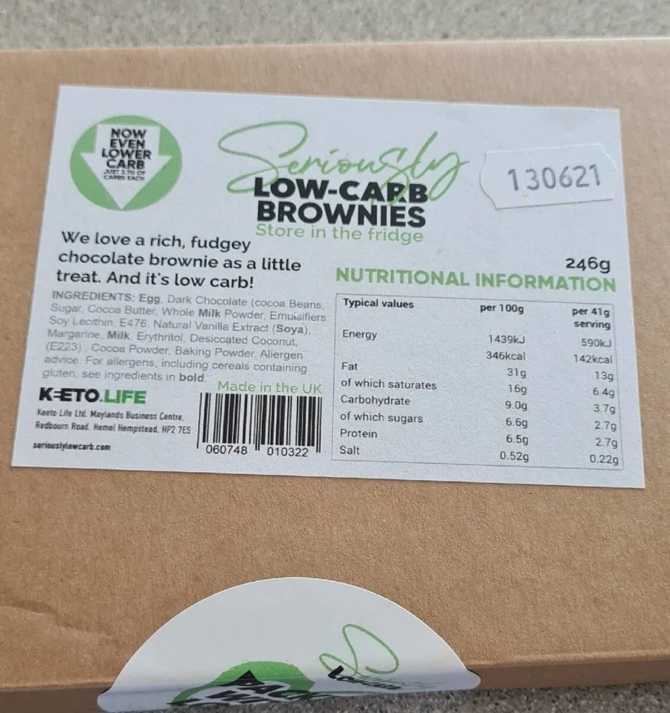 Seriously low carb brownies