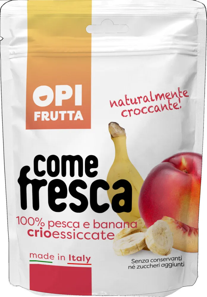 OPI Frutta snack Pesca-Banana crioessiccata