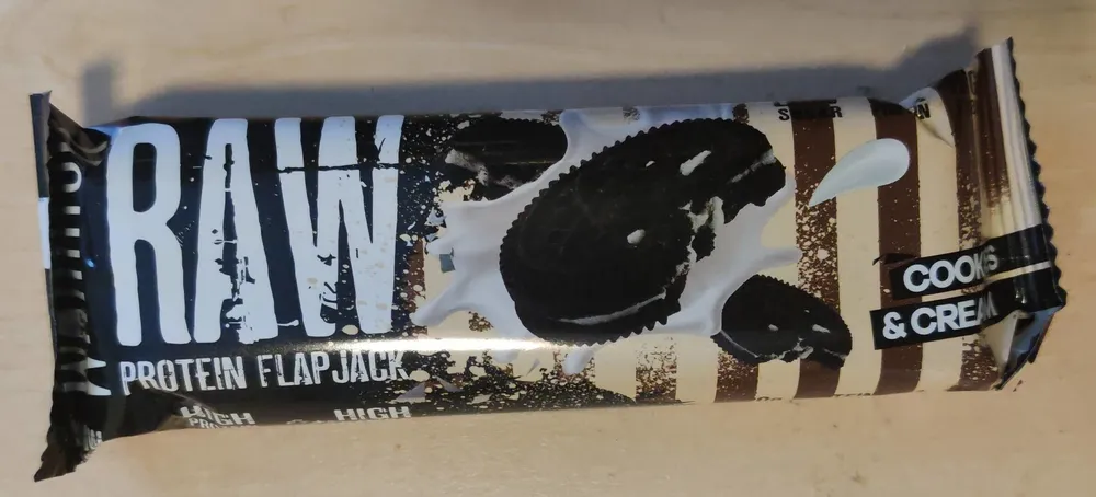 Cookies and Cream protein flapjack